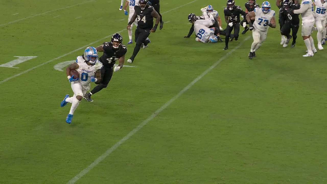 Detroit Lions running back Jahmyr Gibbs' fourth-down touchdown dash to ...