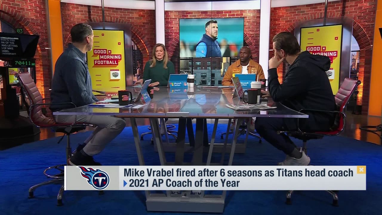 'GMFB' Reacts To Mike Vrabel Being Fired After 6 Seasons As Tennessee ...