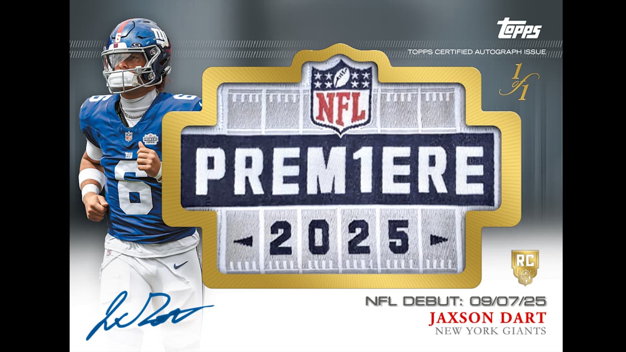 Want Jaxson Dart’s uniform patch? 2025 Topps Chrome Football set includes pieces of history