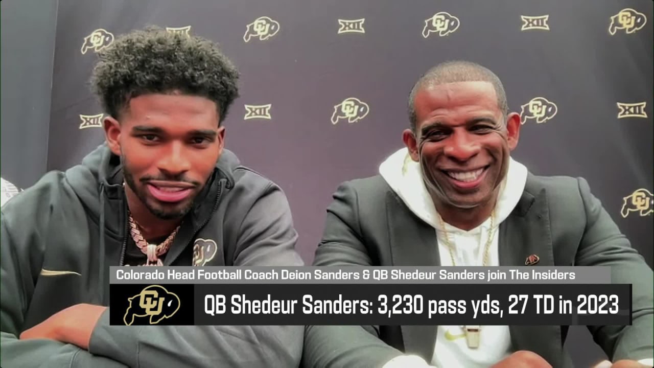 Colorado head coach Deion Sanders & quarterback Shedeur Sanders join ...