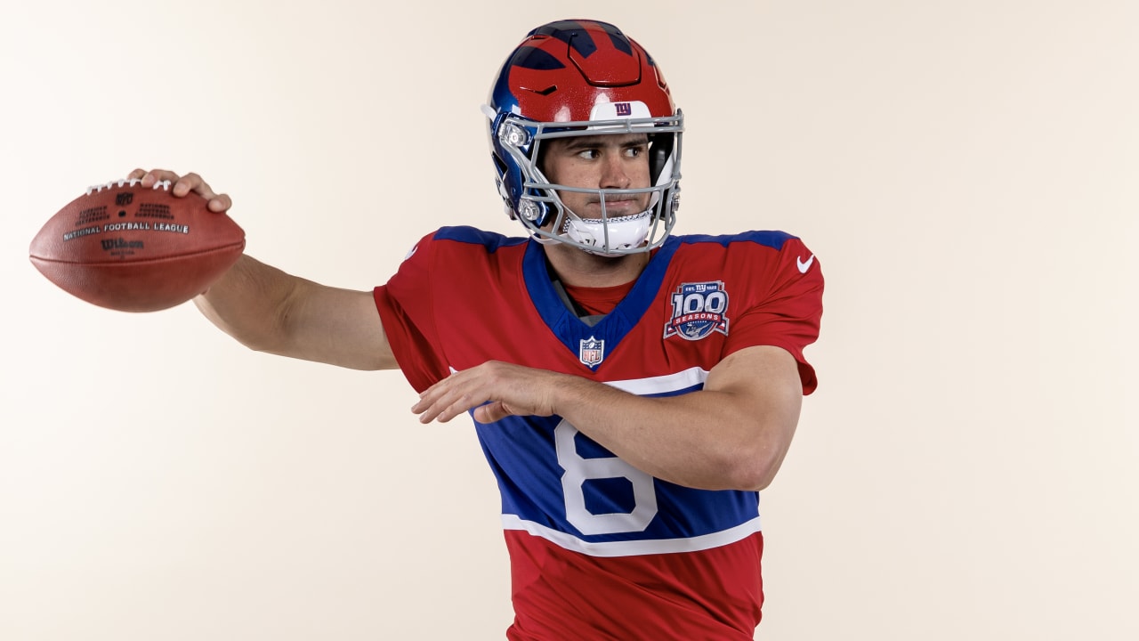 New York Giants Unveil Vintage 'Century Red' Uniforms for 100th NFL Anniversary: A Look Back at the Red and Blue Jerseys, Tan Pants, and Winged Helmet Design