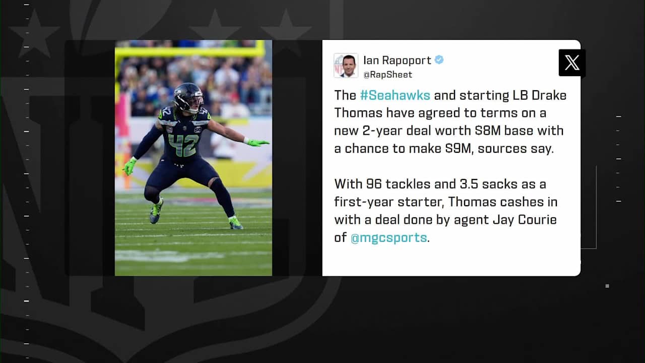 Rapoport: Seahawks agree to terms with LB Drake Thomas on new 2-year ...