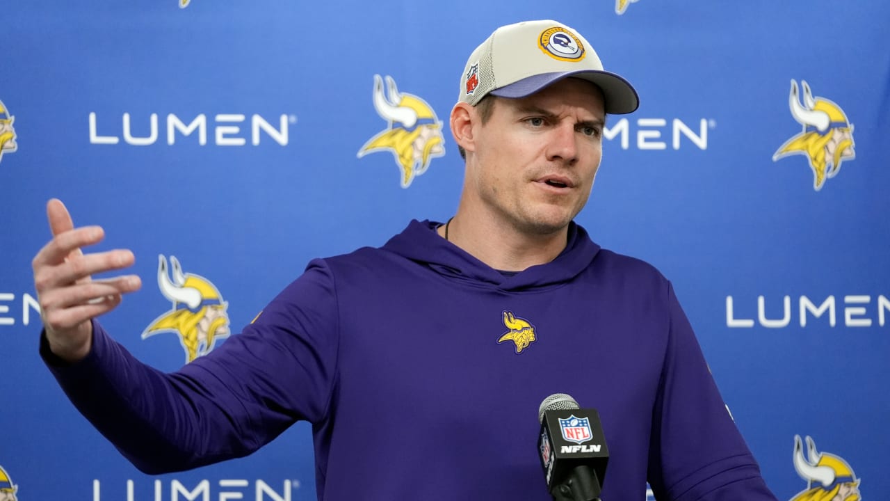 Vikings' Kevin O'Connell says adding another first-round pick about  'flexibility' in 2024 draft, sees 'positive situation' for QB Sam Darnold