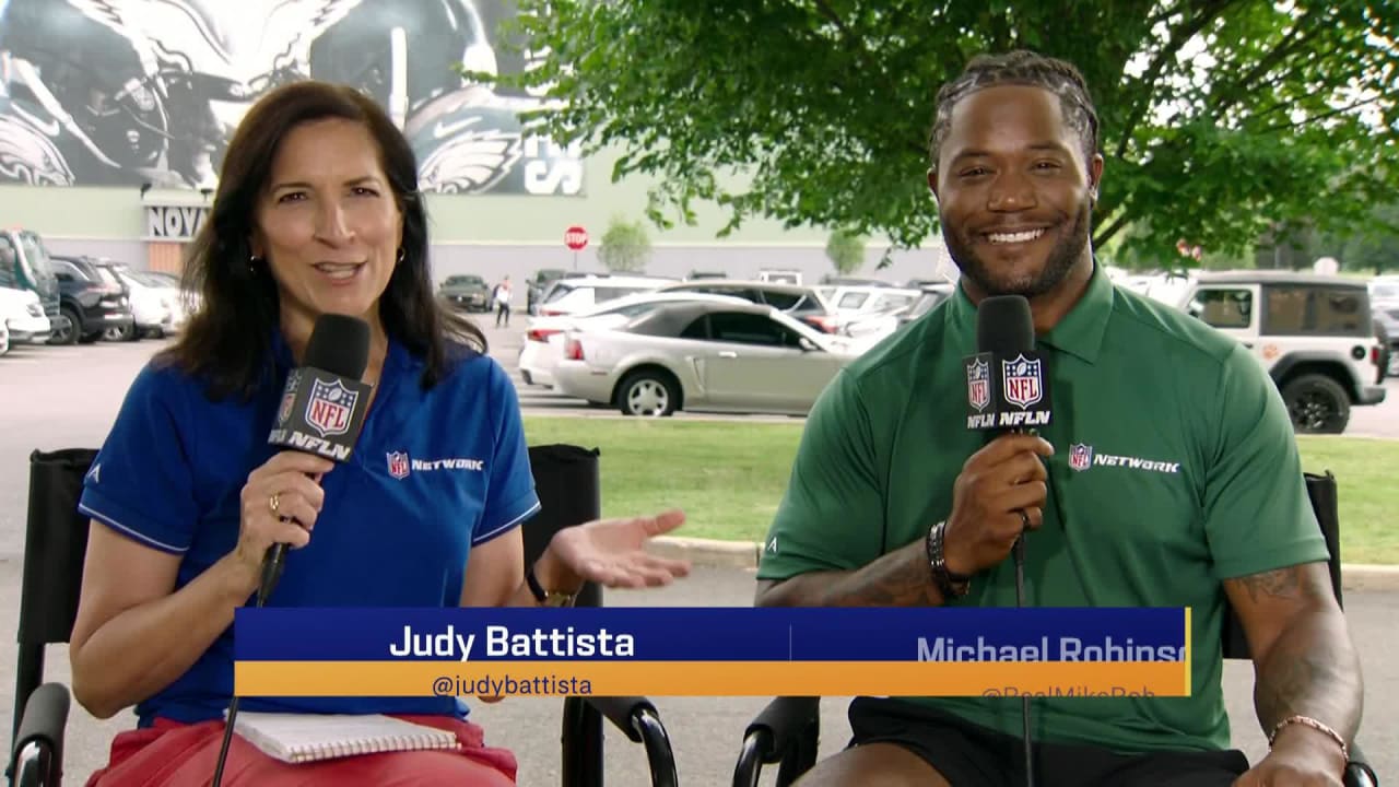 Senior National Columnist Judy Battista, NFL Network's Michael Robinson ...