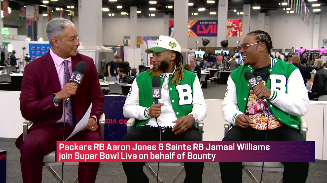 Former teammates Green Bay Packers RB Aaron Jones, New Orleans Saints ...