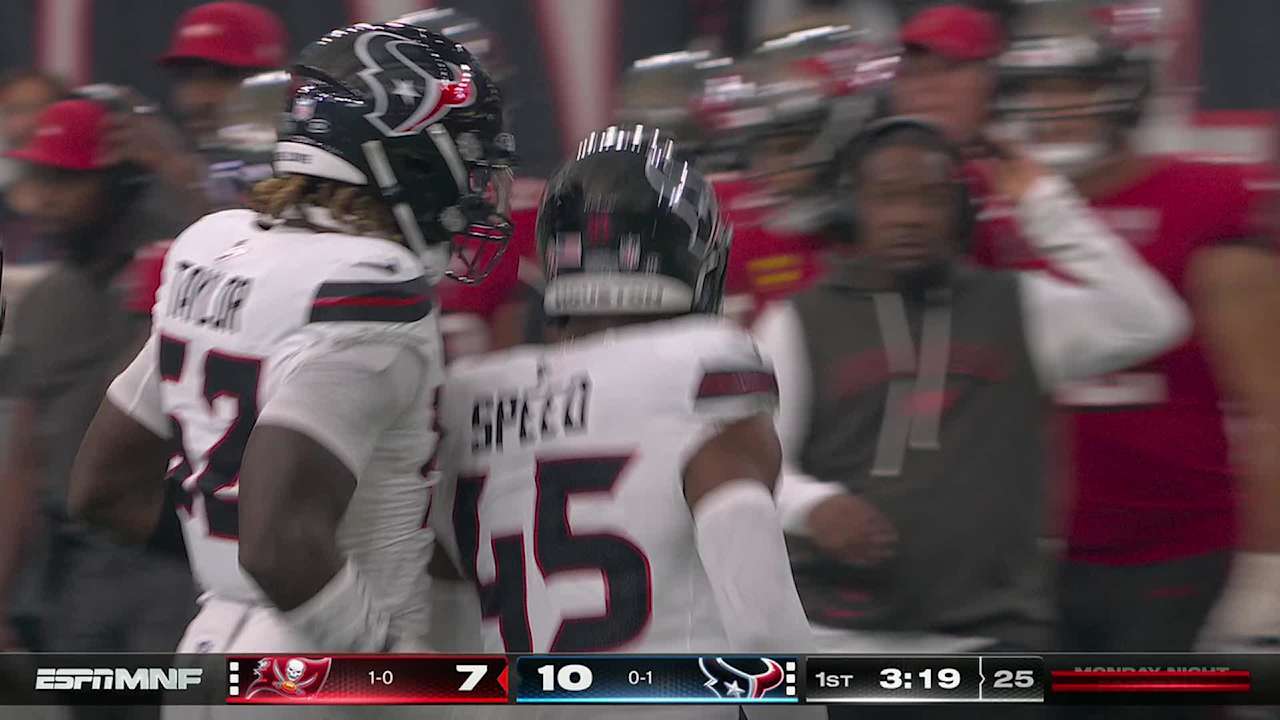 Houston Texans linebacker E.J. Speed's hit-stick tackle reverberates ...