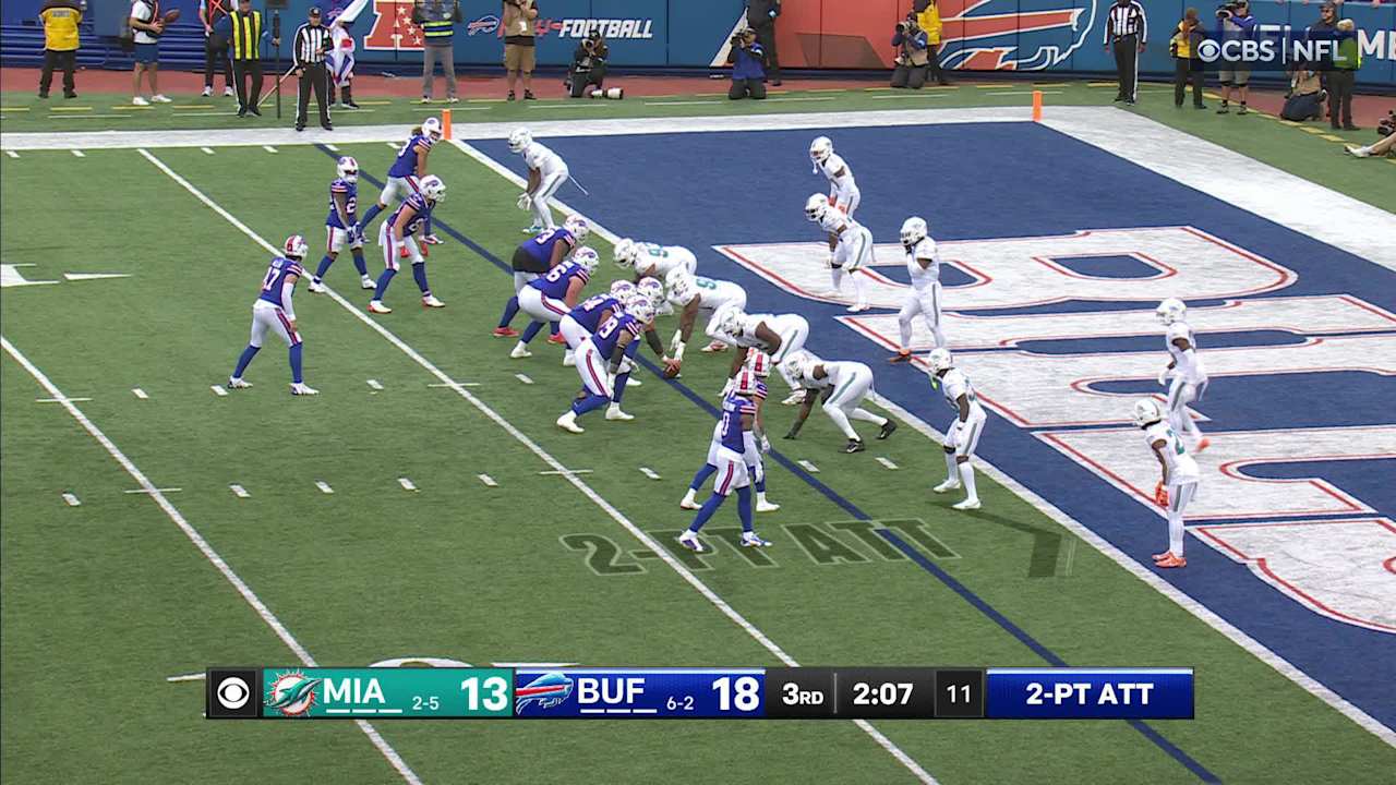 Buffalo Bills quarterback Josh Allen's two-point conversion pass to ...