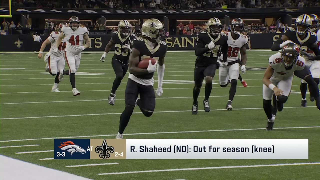 New Orleans Saints wide receiver Rashid Shaheed out for season with ...