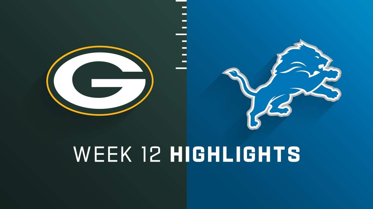 Green Bay Packers vs. Detroit Lions highlights Week 12