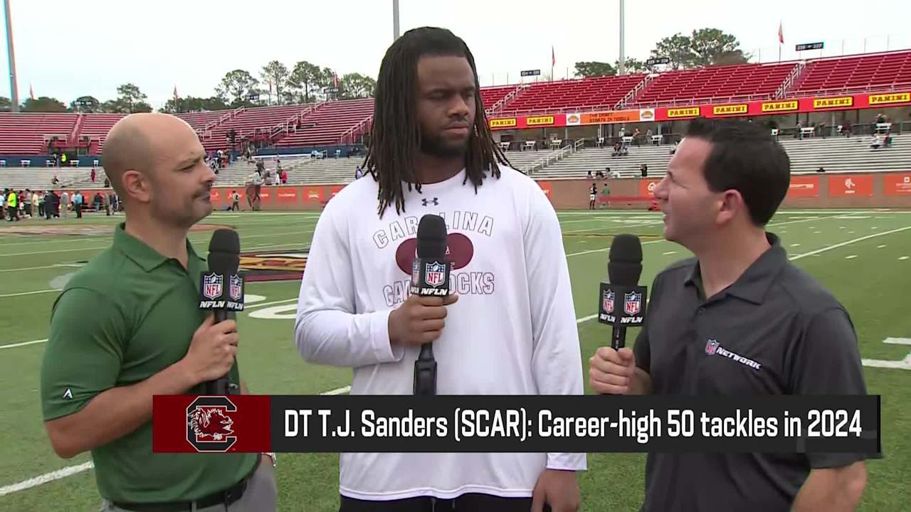 Defensive tackle T.J. Sanders shares moments from his Senior Bowl practice