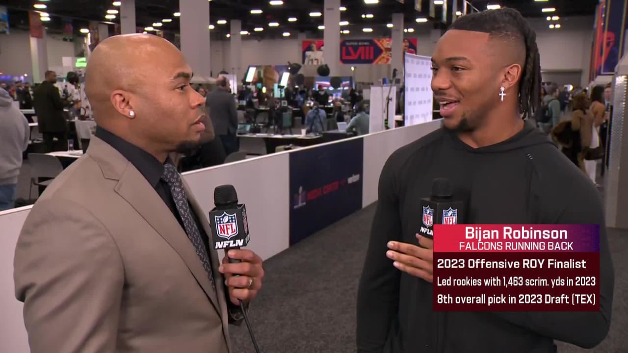 Atlanta Falcons Running Back Bijan Robinson Discusses His Rookie ...