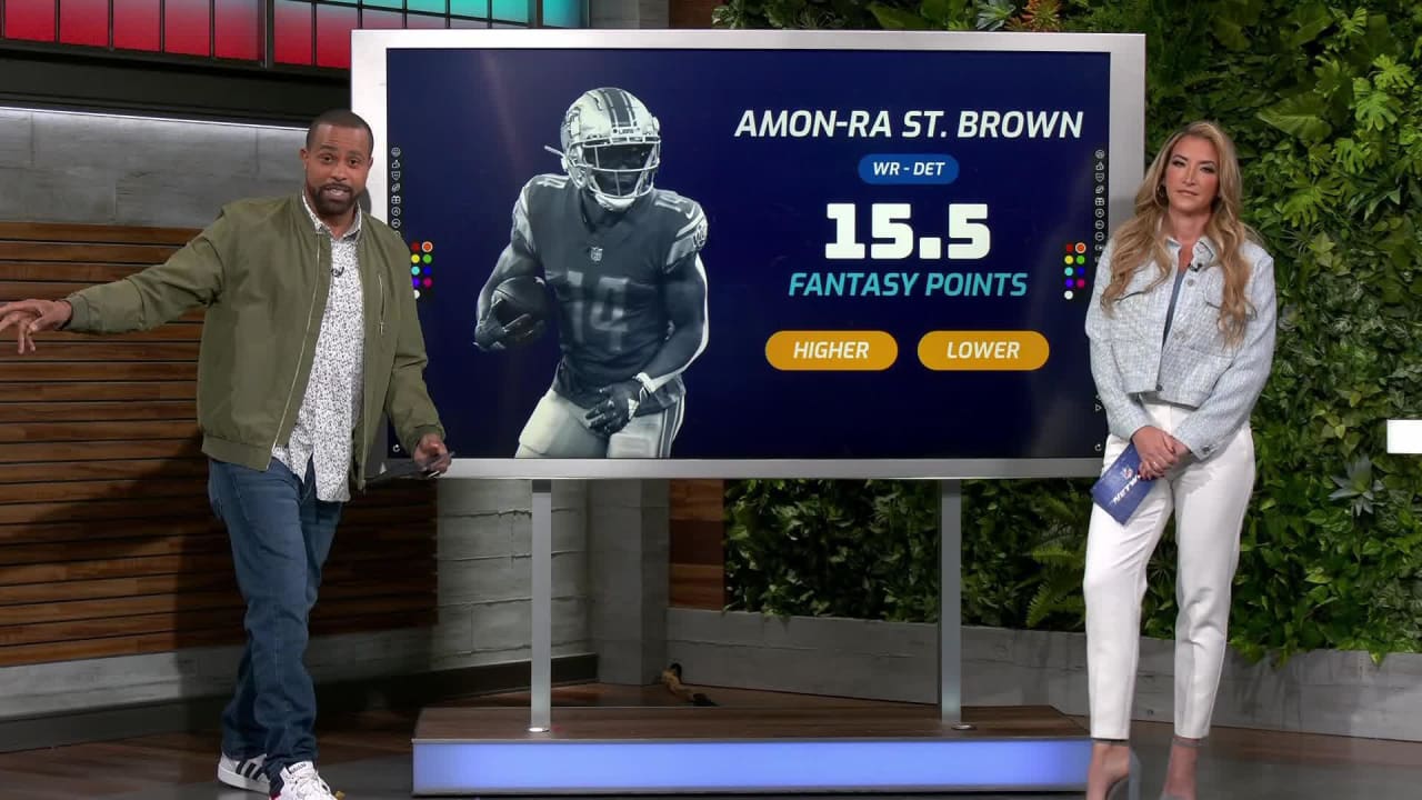 Projecting Detroit Lions wide receiver Amon-Ra St. Brown's point total ...