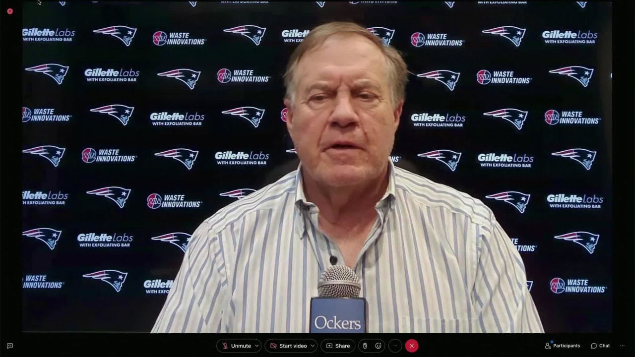 New England Patriots Head Coach Bill Belichick Speaks To Media ...