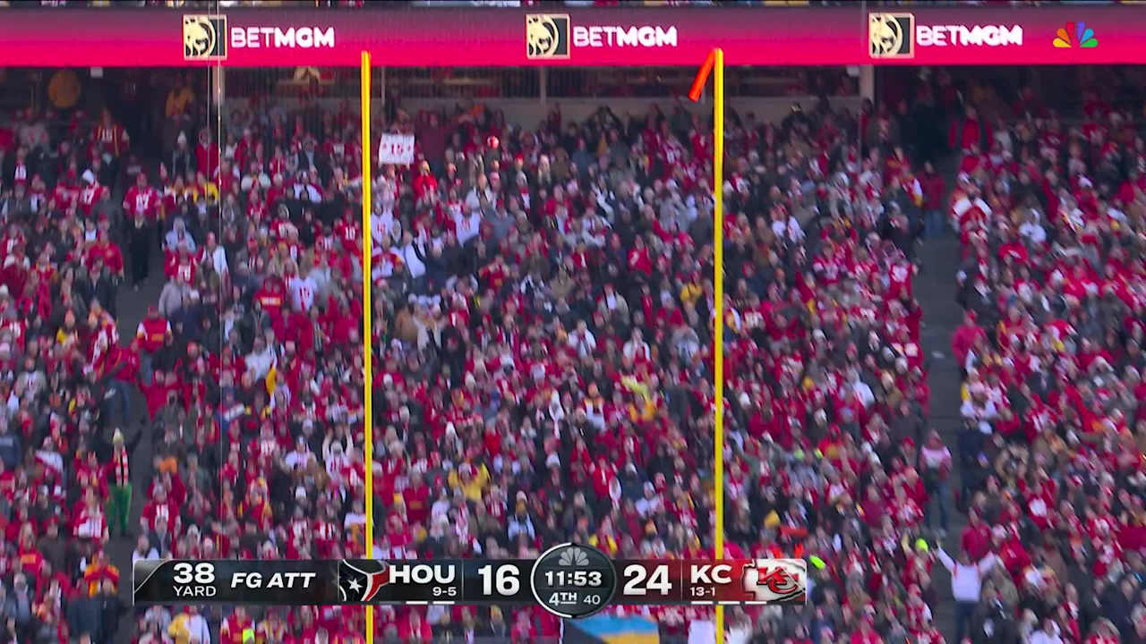 Kansas City Chiefs kicker Harrison Butker's 27-yard field Kansas City Chiefs kicker Harrison Butker's 27-yard field