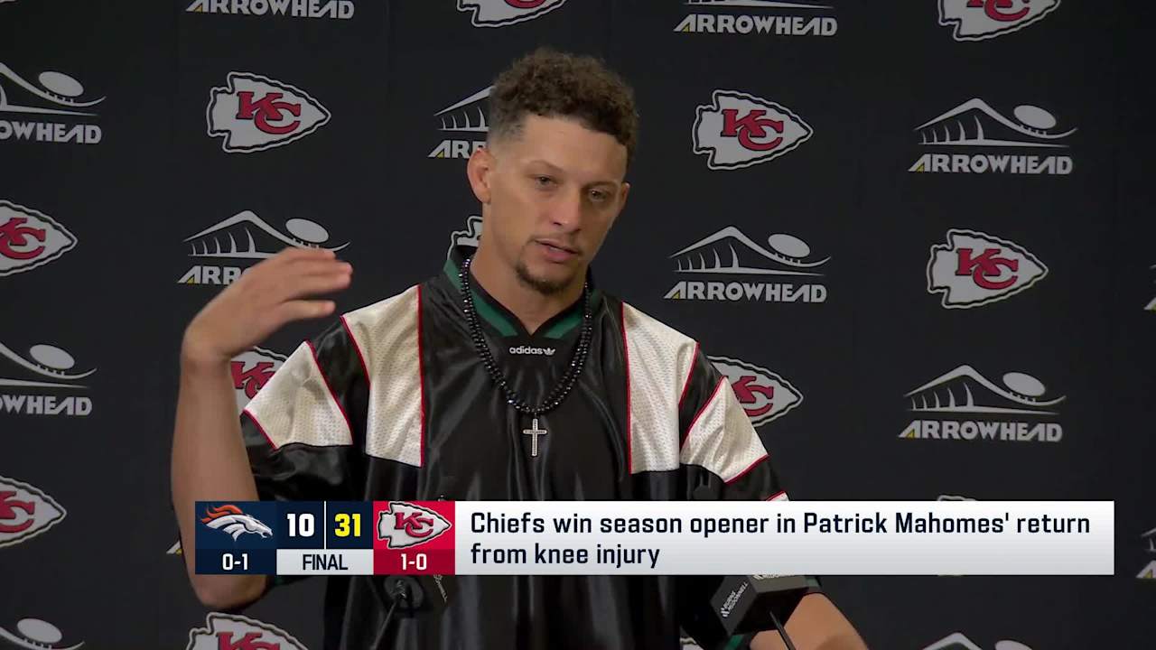 Mahomes discusses return from ACL injury following Week 1 win vs. Broncos