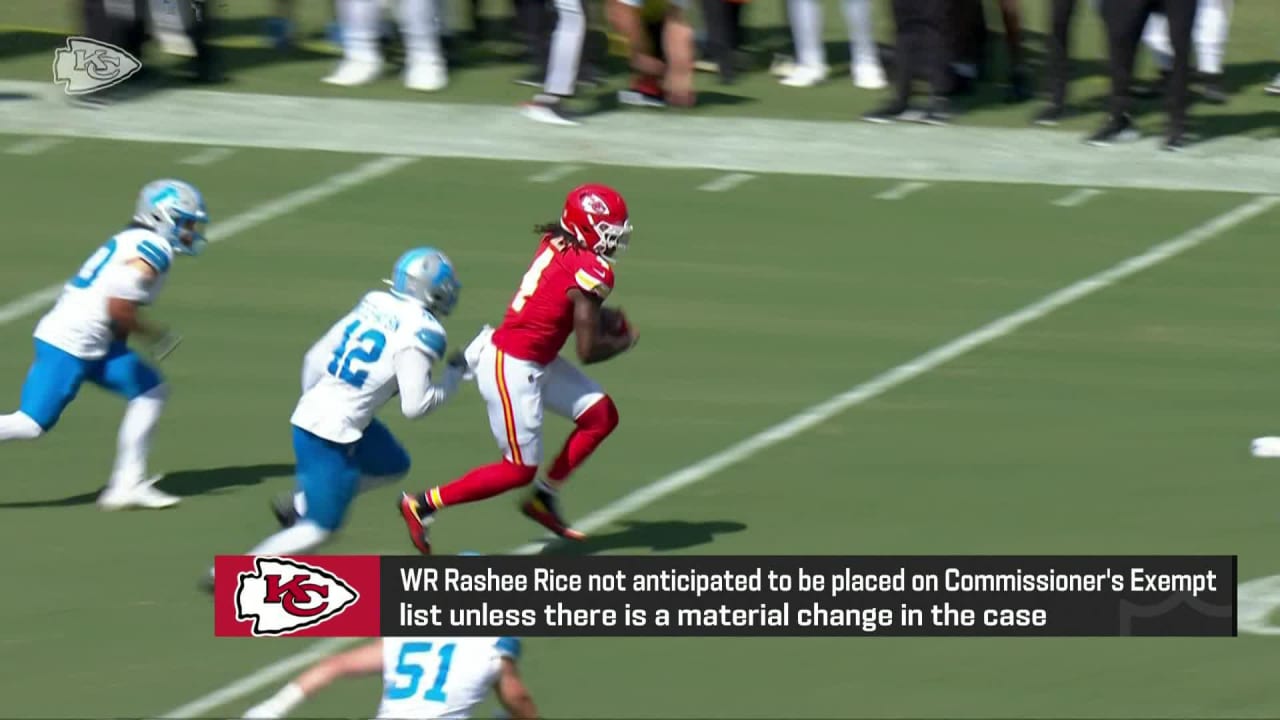 Nfl Network S Tom Pelissero Kansas City Chiefs Wide Receiver Rashee Rice Not Expected To Be