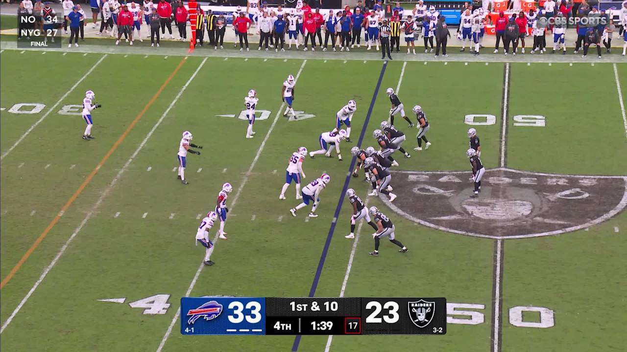 Bills Hold Off Raiders 33-30 As Josh Allen Ties Franchise Record