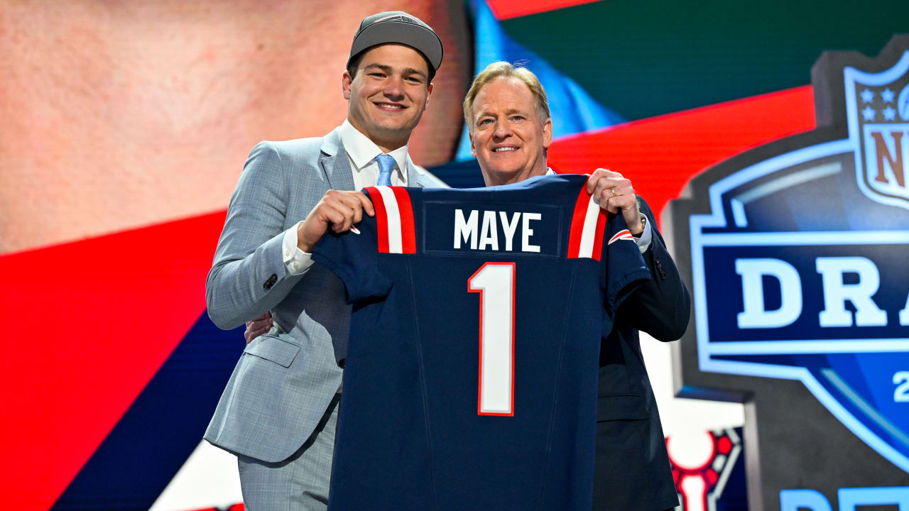 Patriots select North Carolina QB Drake Maye with No. 3 overall pick in ...