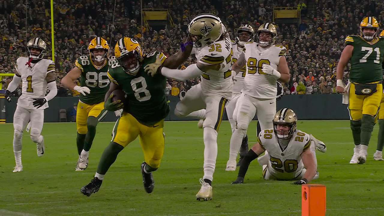 Green Bay Packers Running Back Josh Jacobs' Best Plays From 107-yard ...