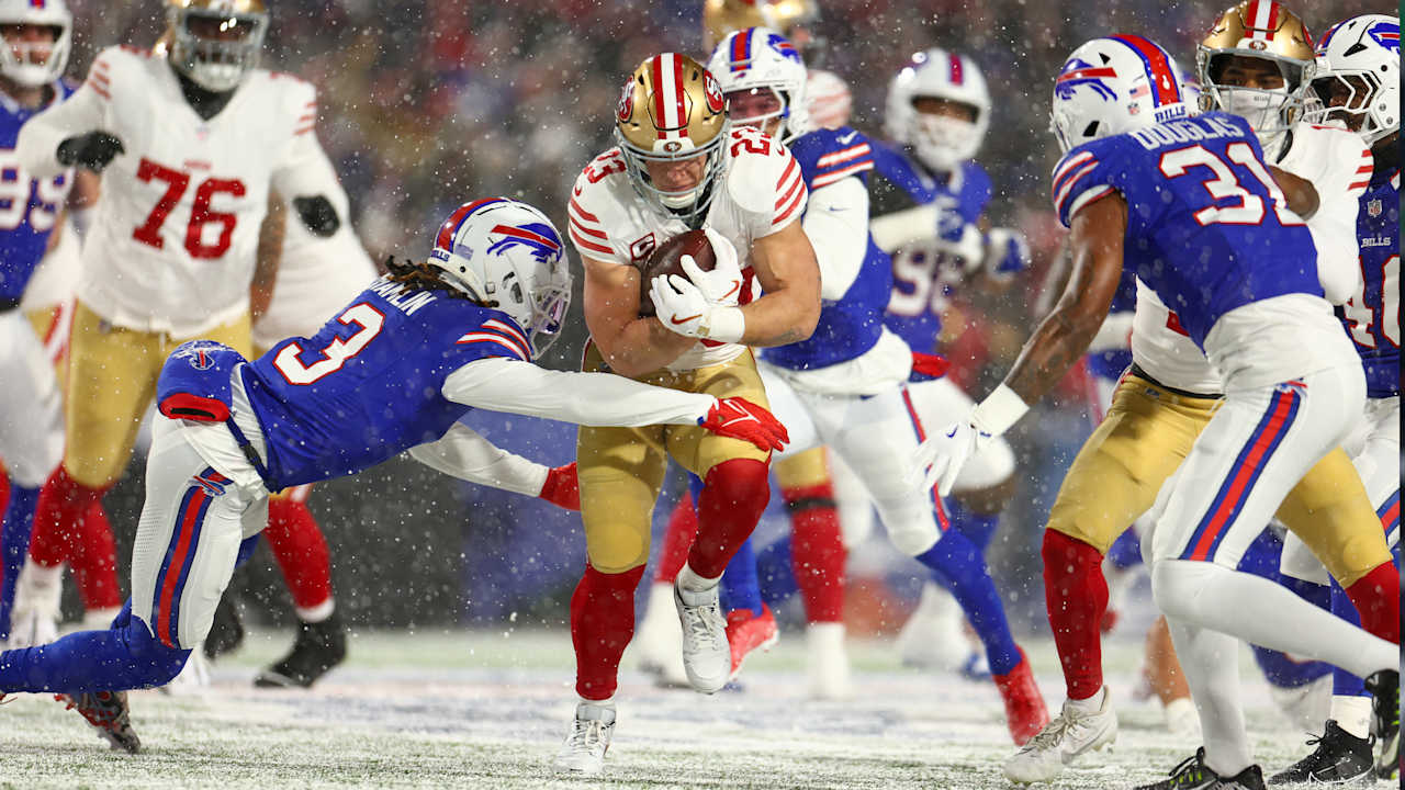 Niners RB Christian McCaffrey suffers possible season-ending knee injury in loss to Bills