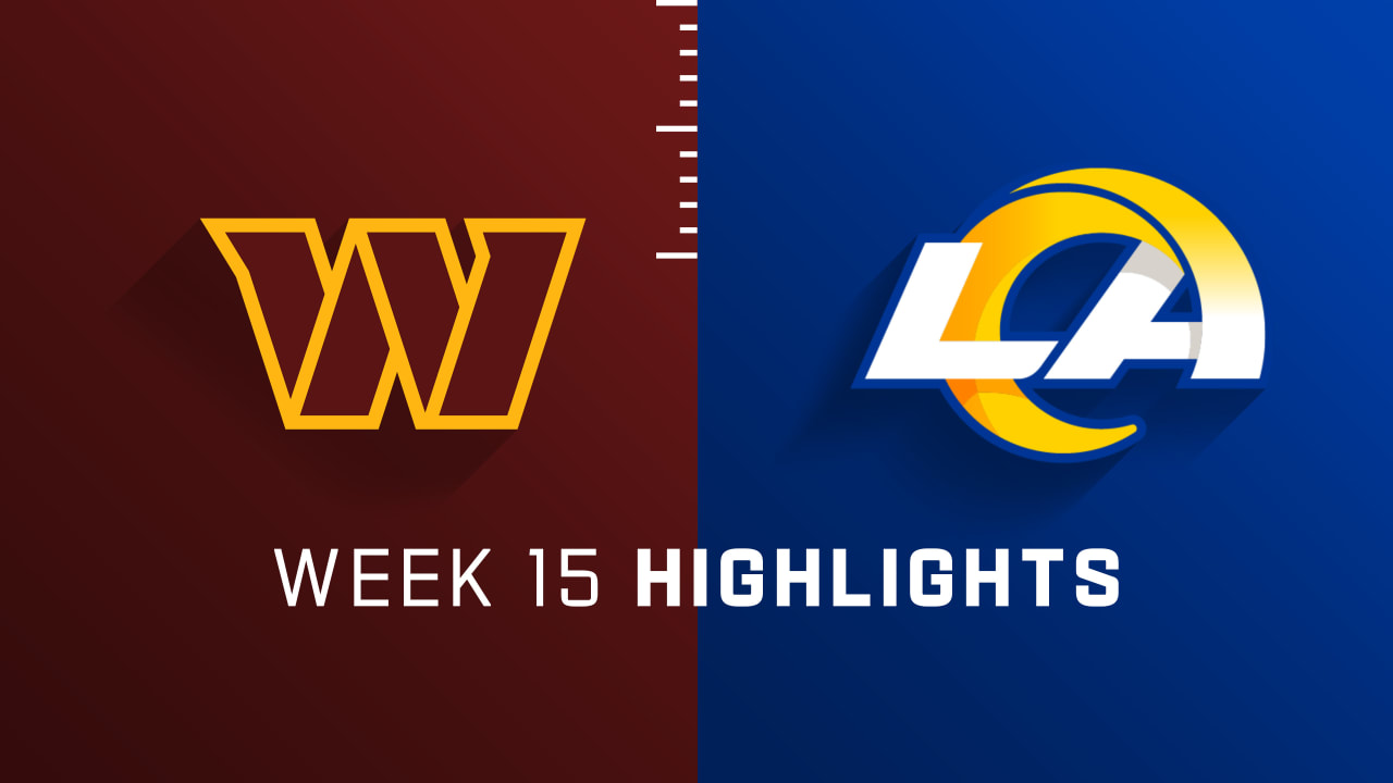 Washington Commanders vs. Los Angeles Rams highlights | Week 15