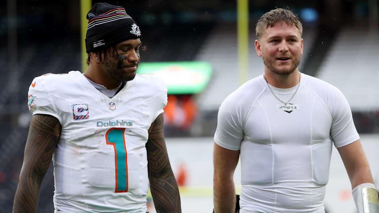 Dolphins benching Tua Tagovailoa to start rookie Quinn Ewers at QB vs Bengals  NFLcom