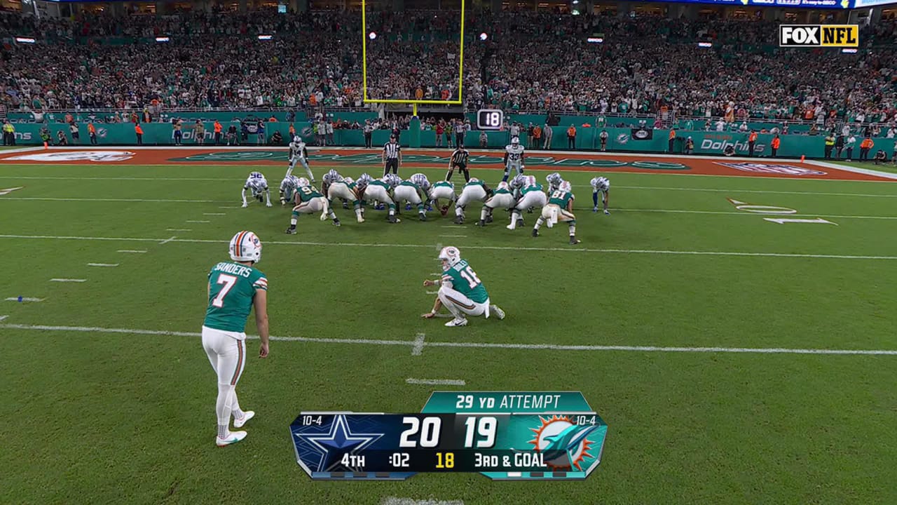 Kicker Jason Sanders' 29-yard FG Wins Game For Miami Dolphins Vs ...