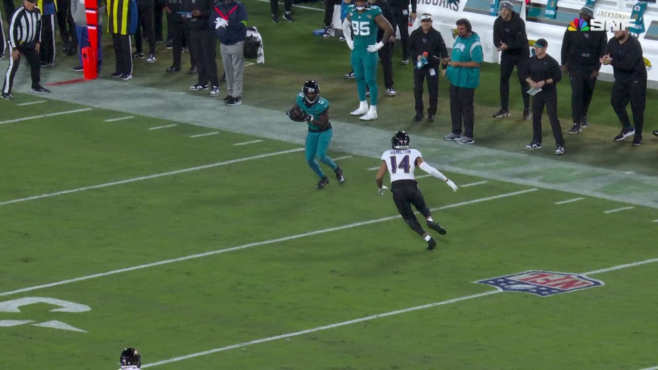 Jacksonville Jaguars wide receiver Calvin Ridley's double move creates
