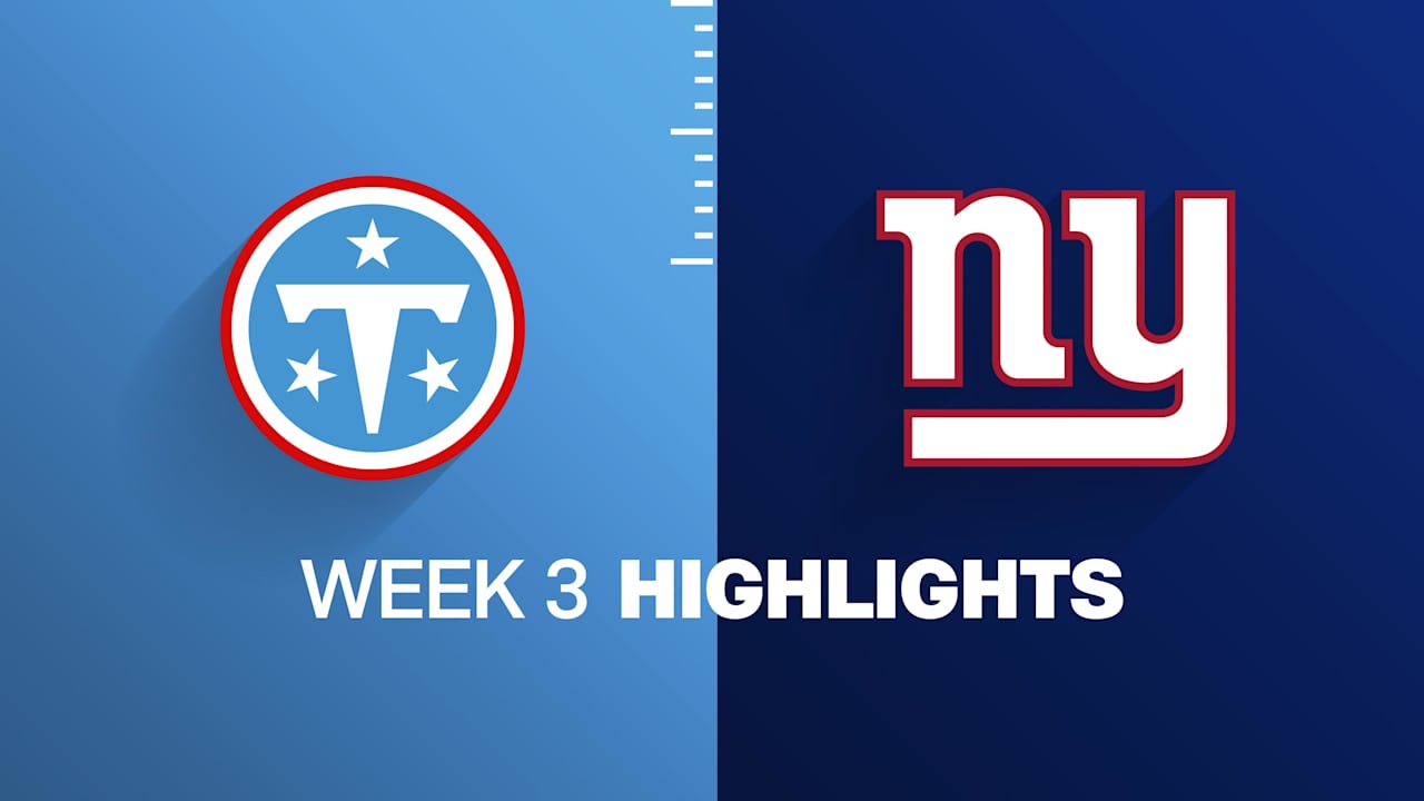 Titans vs. Giants highlights | Week 3 video thumbnail
