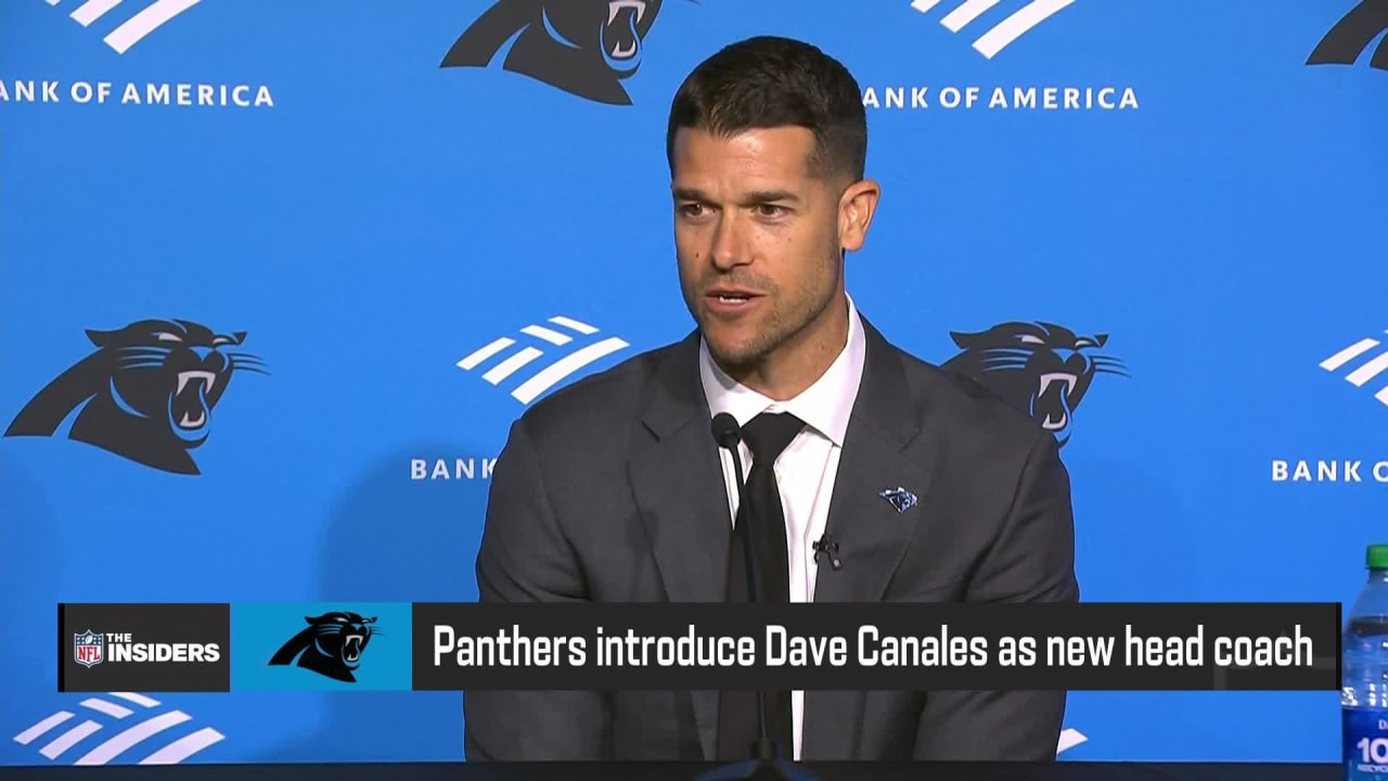 The Carolina Panthers introduce Dave Canales as new head coach