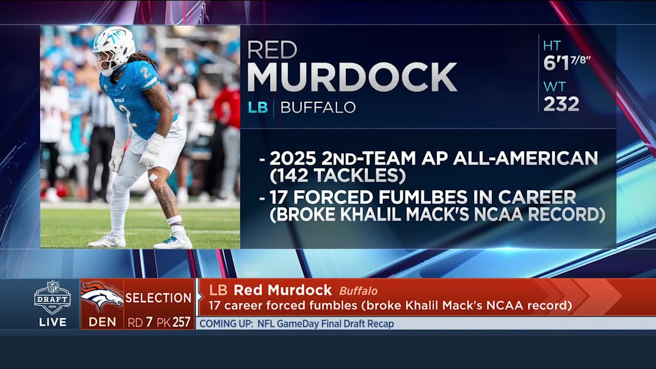 Denver Broncos make Buffalo Bulls linebacker Red Murdock 'Mr ...