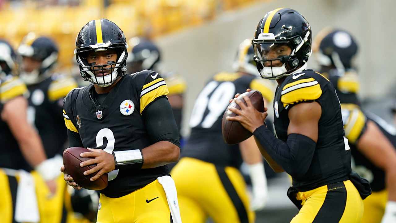 The Steelers plan to start Russell Wilson over Justin Fields on Sunday night against the Jets