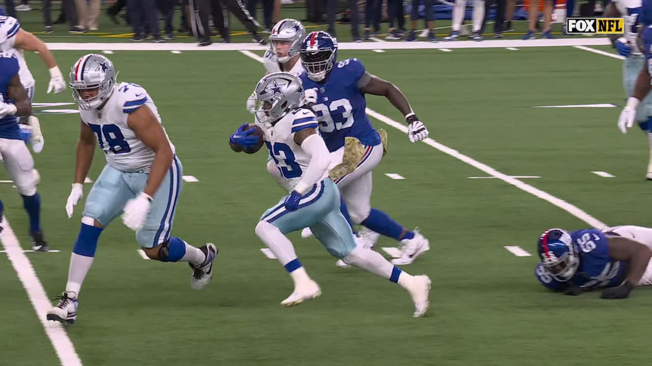 Dallas Cowboys Running Back Rico Dowdle Nearly Hits Pay Dirt During 21 ...