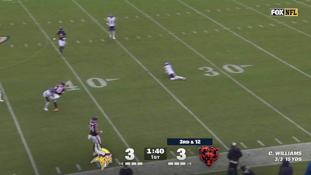 Minnesota Vikings cornerback Byron Murphy picks off Chicago Bears ...