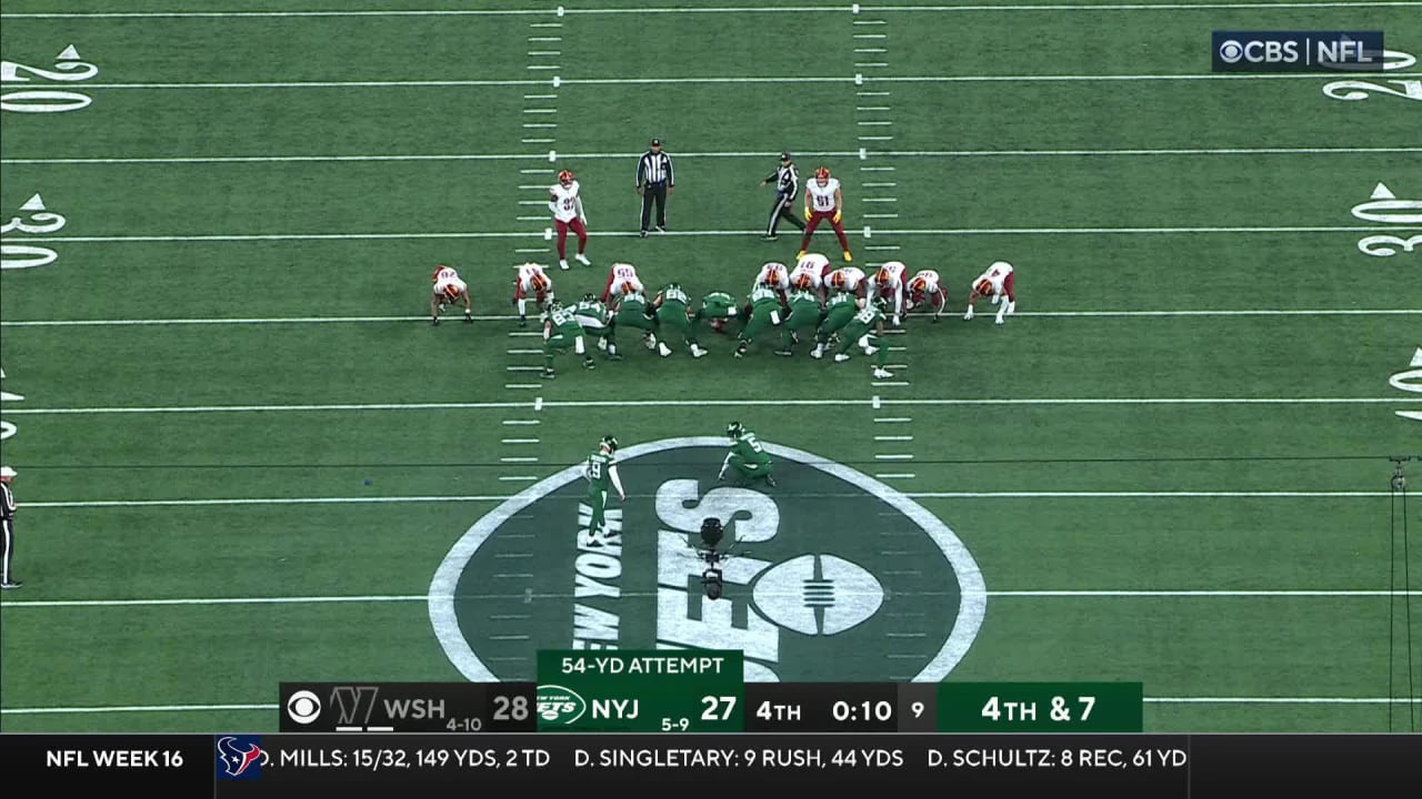 New York Jets kicker Greg Zuerlein's 54yard FG puts Jets ahead of