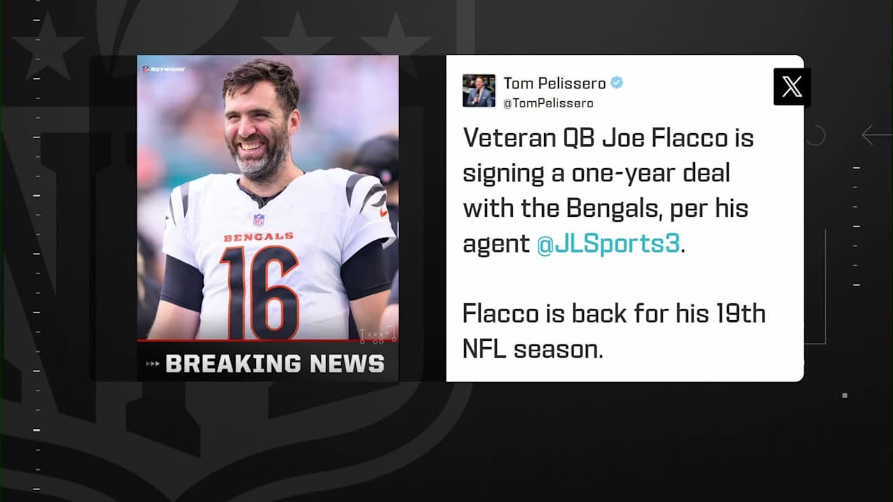 Pelissero: Bengals sign QB Joe Flacco to a 1-year deal | 'The Insiders'