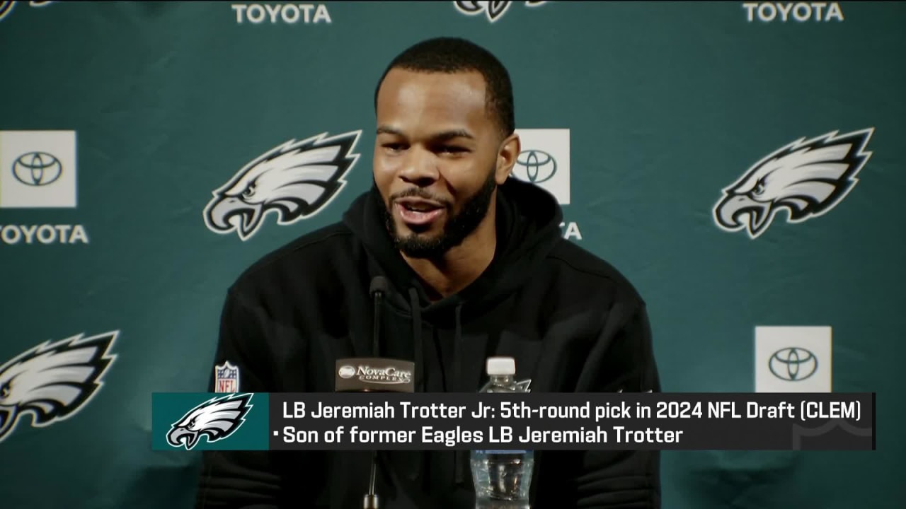 Philadelphia Eagles rookie linebacker Jeremiah Trotter Jr. talks ...