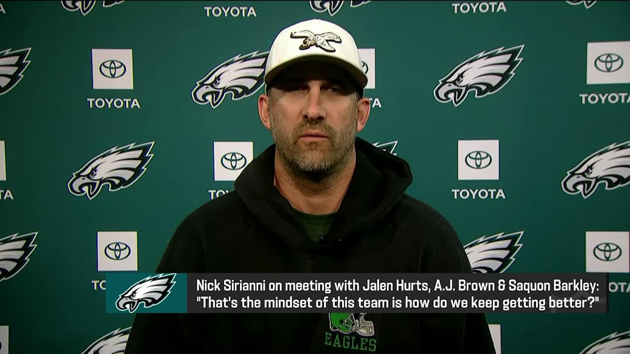 Philadelphia Eagles head coach Nick Sirianni discusses meeting with ...