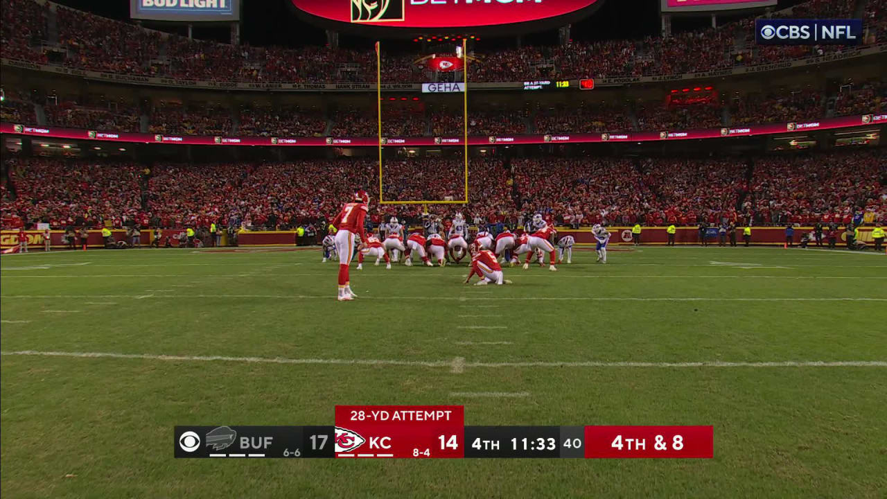 Kansas City Chiefs kicker Harrison Butker's 27-yard FG ties Buffalo ...