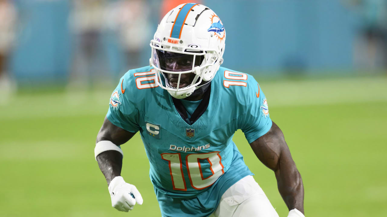 Dolphins WR Tyreek Hill (ankle) questionable for Sunday's game vs. Cowboys