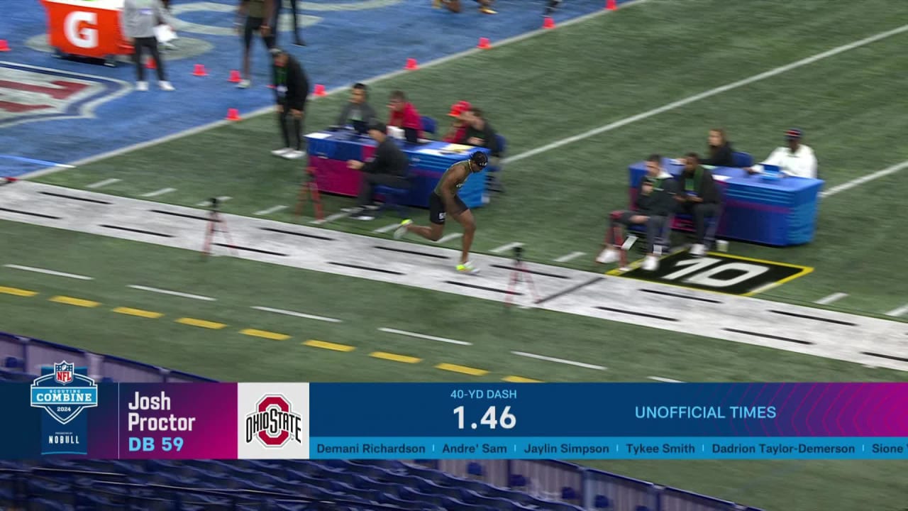 Safety Demani Richardson runs official 4.60-second 40-yard dash at 2024 ...