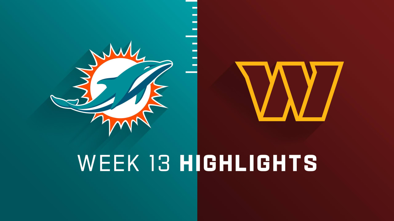 Miami Dolphins vs. Washington Commanders highlights Week 13