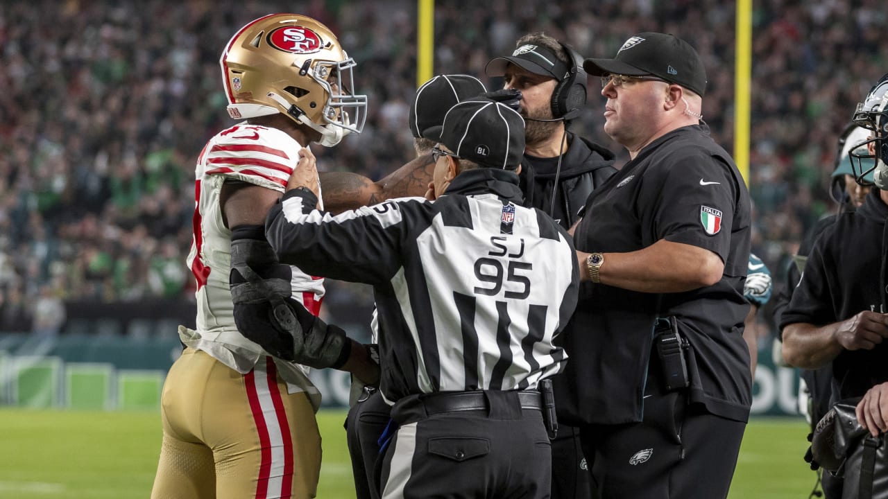 Eagles head of security Dom DiSandro not allowed on sidelines vs Cowboys 49ers LB Dre Greenlaw to be fined  NFLcom