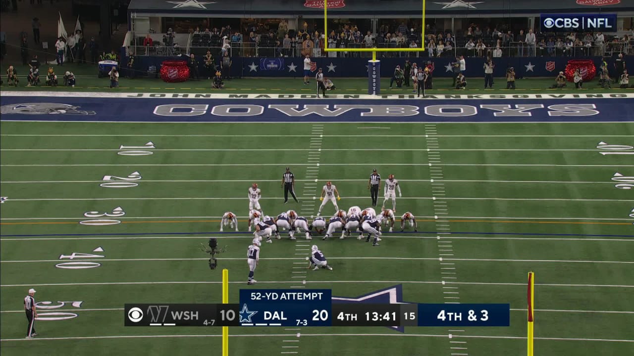 Dallas Cowboys Kciker Brandon Aubrey's 52-yard Field Goal Helps The ...