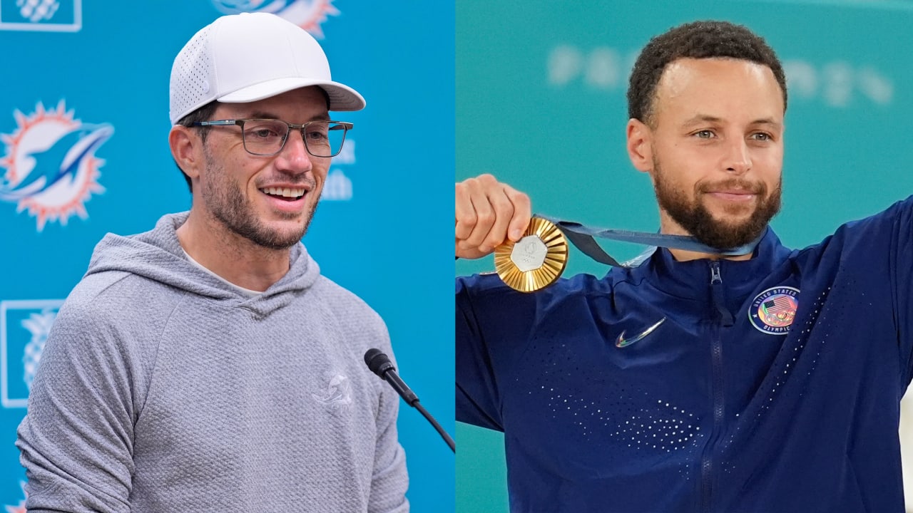 Dolphins HC Mike McDaniel shares NBA great, Olympic gold medalist Steph Curry’s focus on ‘practice and preparation’ 