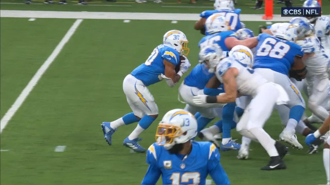 Los Angeles Chargers Running Back Austin Ekeler Powers In To Turn ...