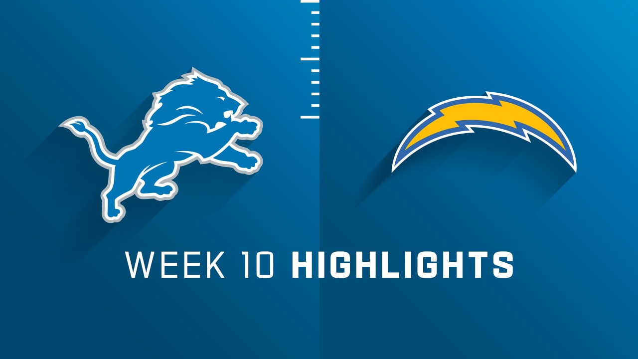 Detroit Lions vs. Los Angeles Chargers highlights Week 10