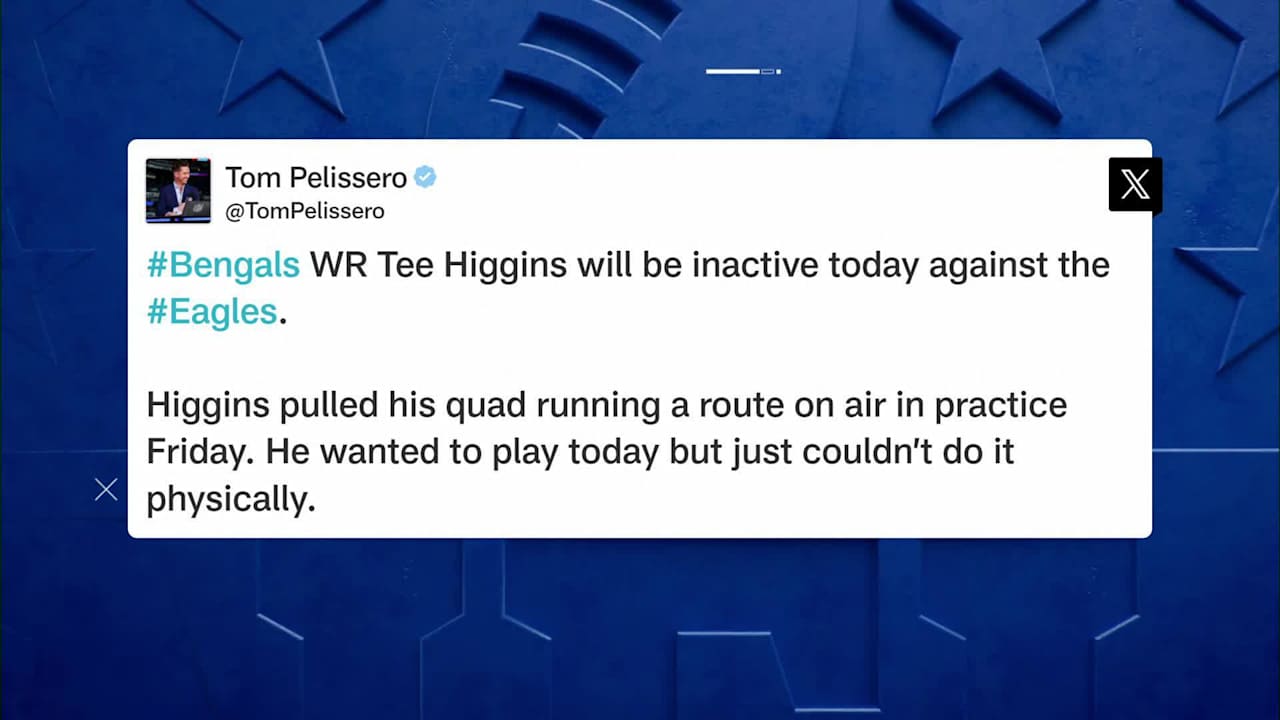 NFL Network Insider Tom Pelissero Cincinnati Bengals wide receiver Tee