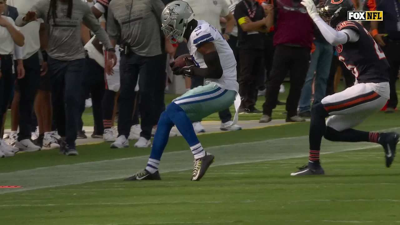 Dallas Cowboys wide receiver George Pickens' toe placement is precise ...