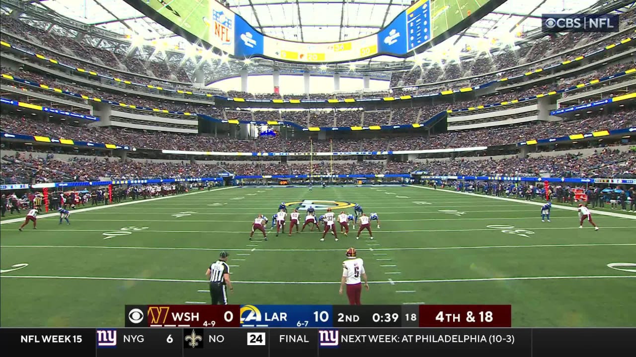 Los Angeles Rams seize redzone field position on Washington Commanders